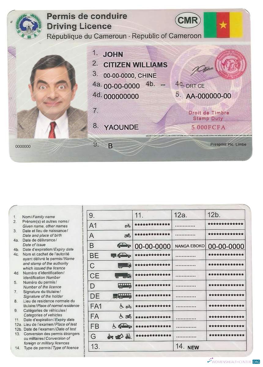 download Cameroon driving license